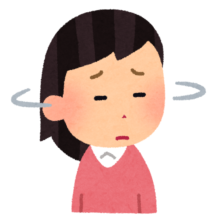 無料イラスト かわいいフリー素材集: 首を振っている人のイラスト（女性）